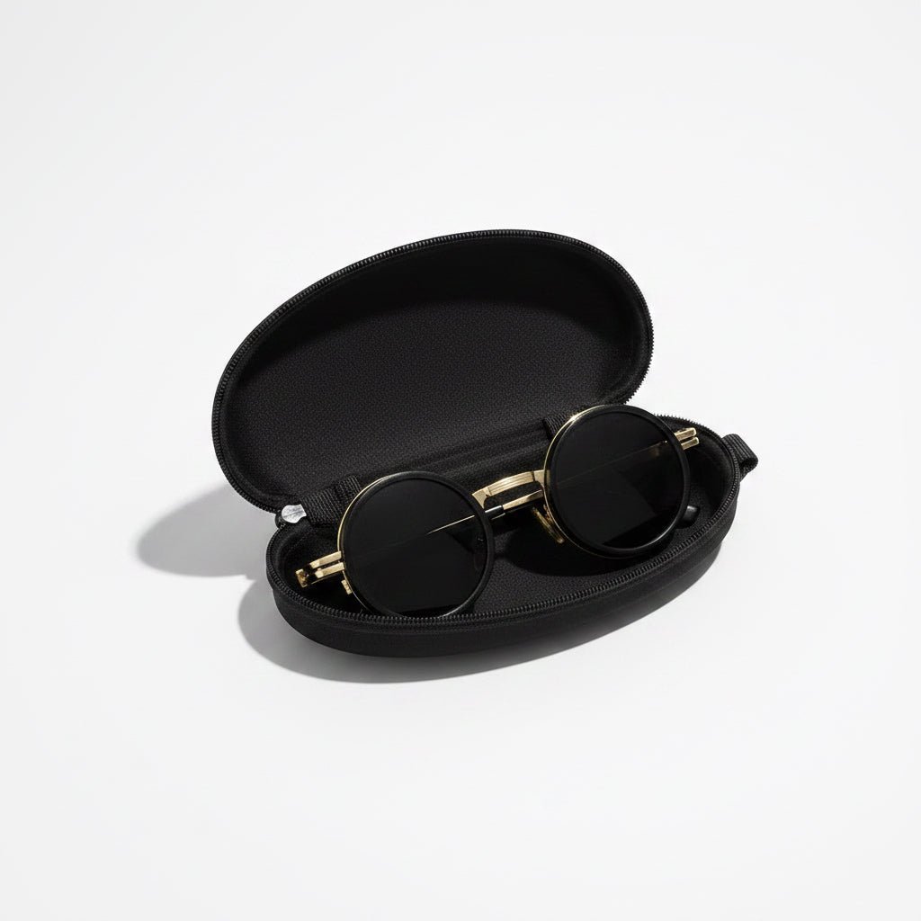 2025 Fashion New Unisex Handmade ND9 Level Sunglasses Stepless Rotating Filter Retro Polarized Sunglass Cycling Sports Glassees