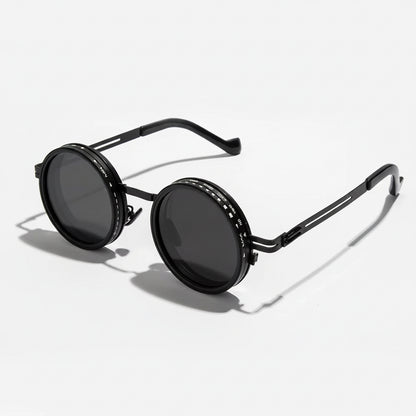 2025 Fashion New Unisex Handmade ND9 Level Sunglasses Stepless Rotating Filter Retro Polarized Sunglass Cycling Sports Glassees